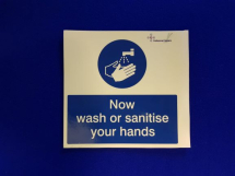 WASH YOUR HANDS, SELF ADHESIVE STICKER 150MM*150MM