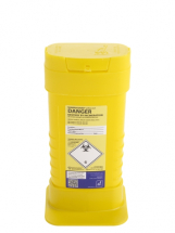 0.6Ltr Yellow Lid Sharps Bin 0.6Ltr Yellow Lid Sharps Bin