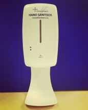 TOUCH FREE DISPENSER, GEL WHITE WITH DRIP TRAY TOUCH FREE DISPENSER, GEL WHITE WITH DRIP TRAY