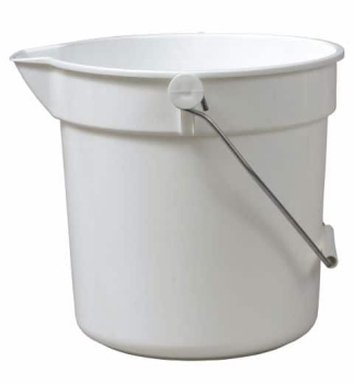 White 10Ltr Bucket With Spout