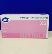 Pink Nitrile Gloves XS