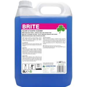 Brite-Window, Mirror, Plastic Cleaner  750ml & 5lt