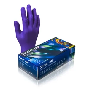 Sonic 100 Blue Nitrile Gloves - 100 per Box - Large