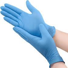 BLUE NITRILE GLOVES POWDER FREE - 100 PER BOX - ALL SIZES